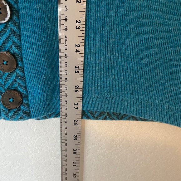 Prana Blue Sweater Women Large - Picture 2 of 11